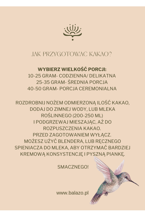 Kakao Ceremonialne Prawdziwe z Dominikany - Czuły Uścisk 100% pasta ka